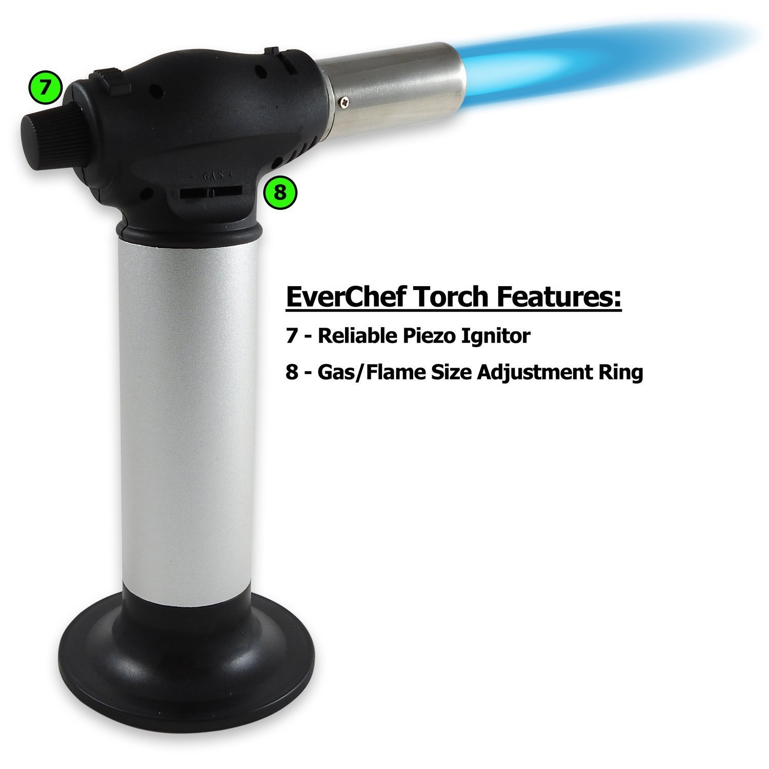 Popular Culinary Torch by Ever Chef Professional Creme Brulee Torch