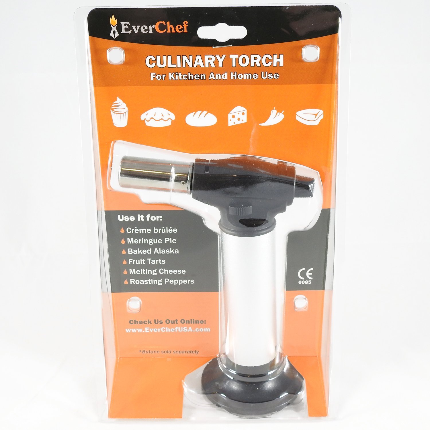 Popular Culinary Torch by Ever Chef Professional Creme Brulee Torch