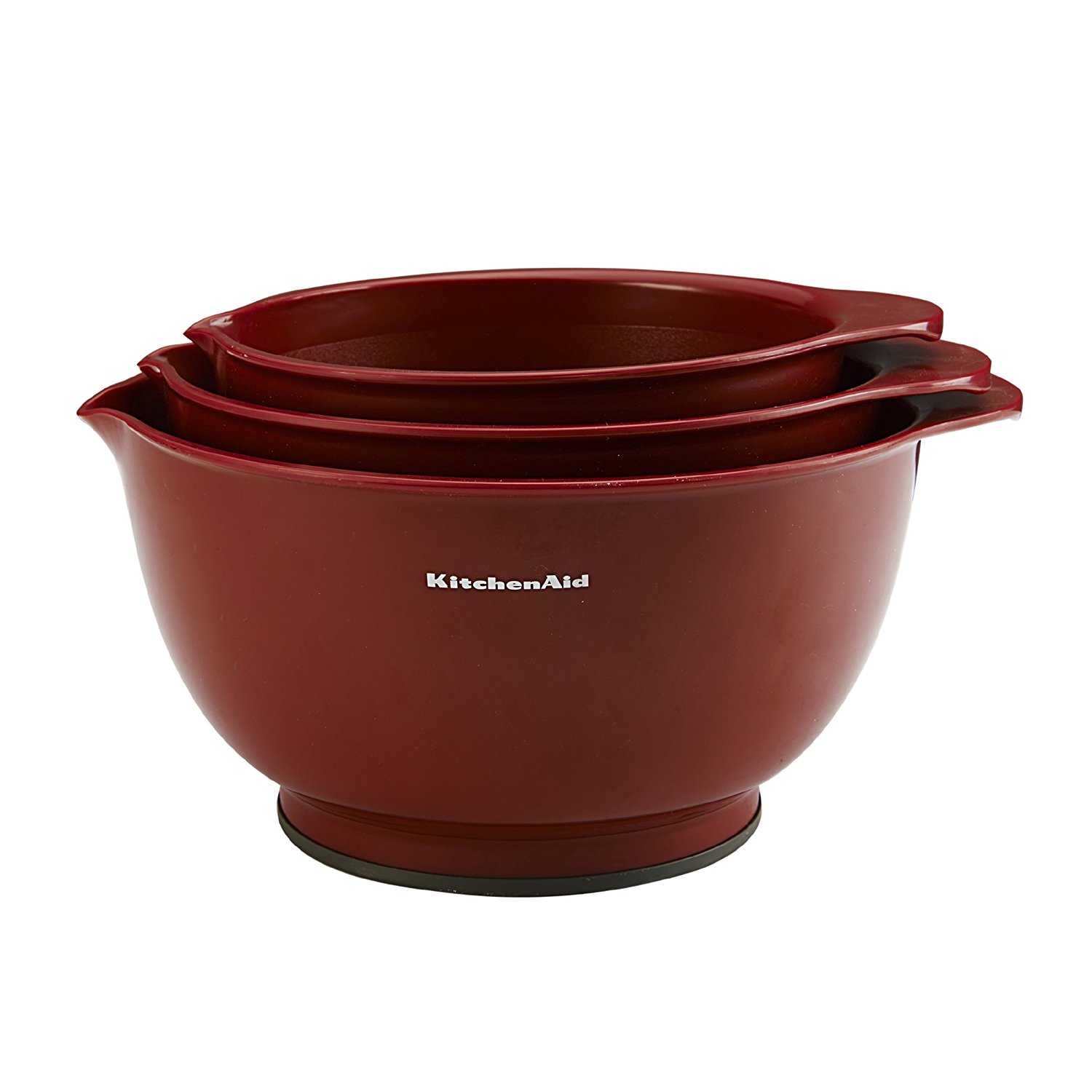 KitchenAid Classic Mixing Bowls (Red, Set of 3) N2 free image download