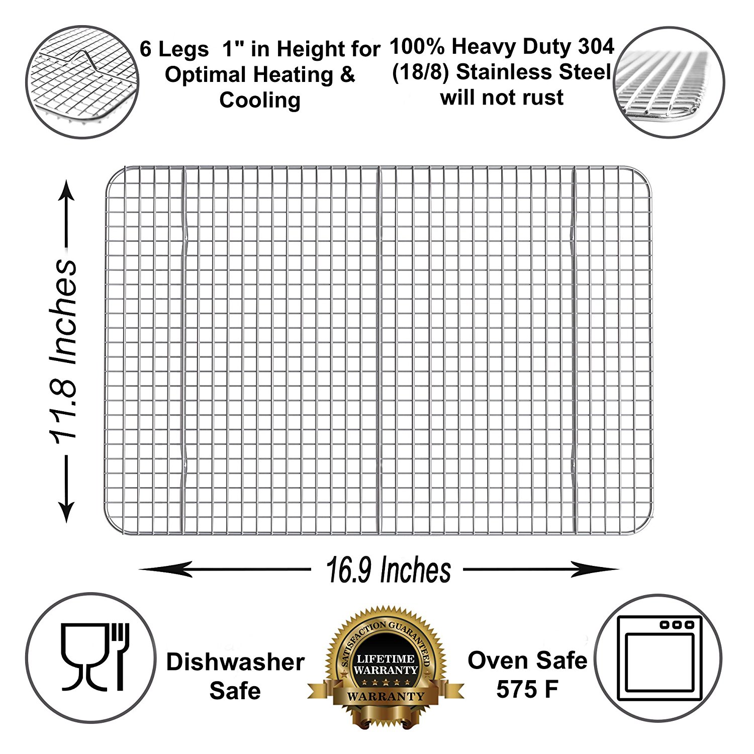 Kitchenatics Commercial Grade 10"x15" Stainless Steel Cooling and