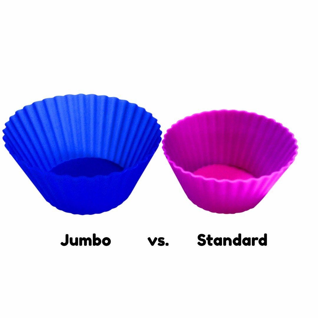 Borealis Baking Premium Silicone Baking Cups 16 Large / Jumbo Cupcake