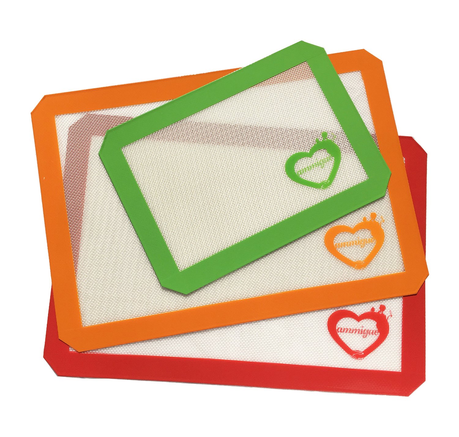 Baking mat Set of 3 Two full size silicone mats & One half size