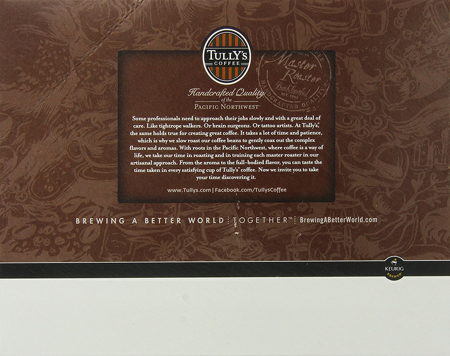 Tully's Coffee, House Blend, KCup for Keurig KCup Brewers (MEDIUM