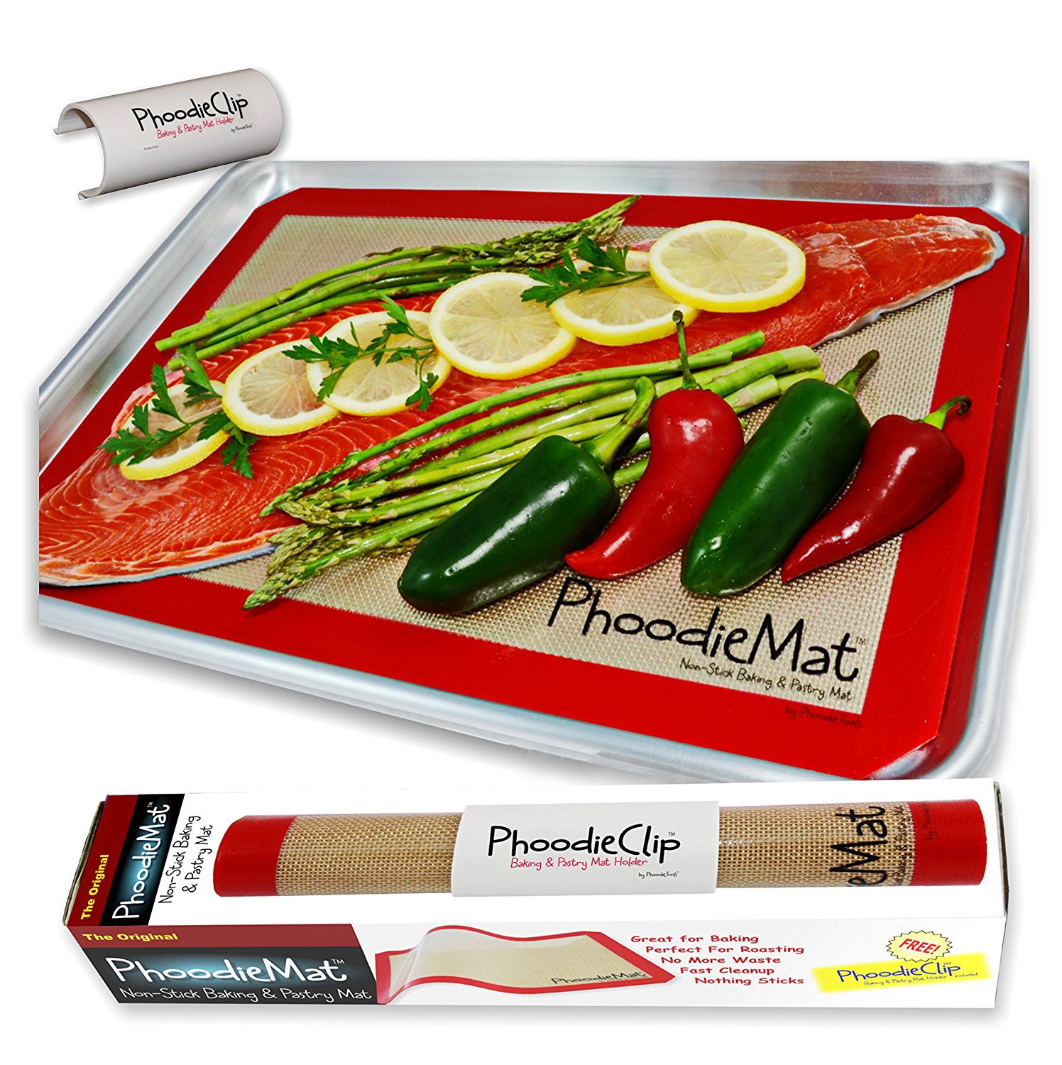 THE ORIGINAL PHOODIEMAT Premium Silicone Baking Mat/Pastry Mat