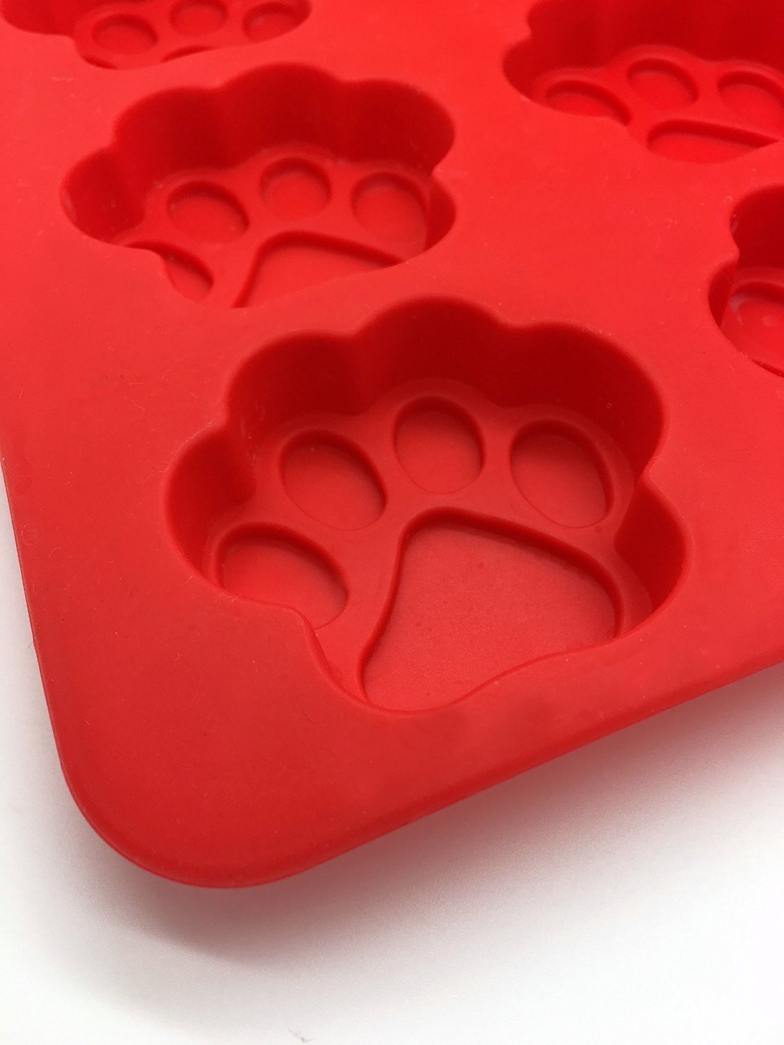 Mehome 14cavity Silicone Mold Dog Paws Bones Fish for Soap, Bread, Loaf, Muffin, Brownie