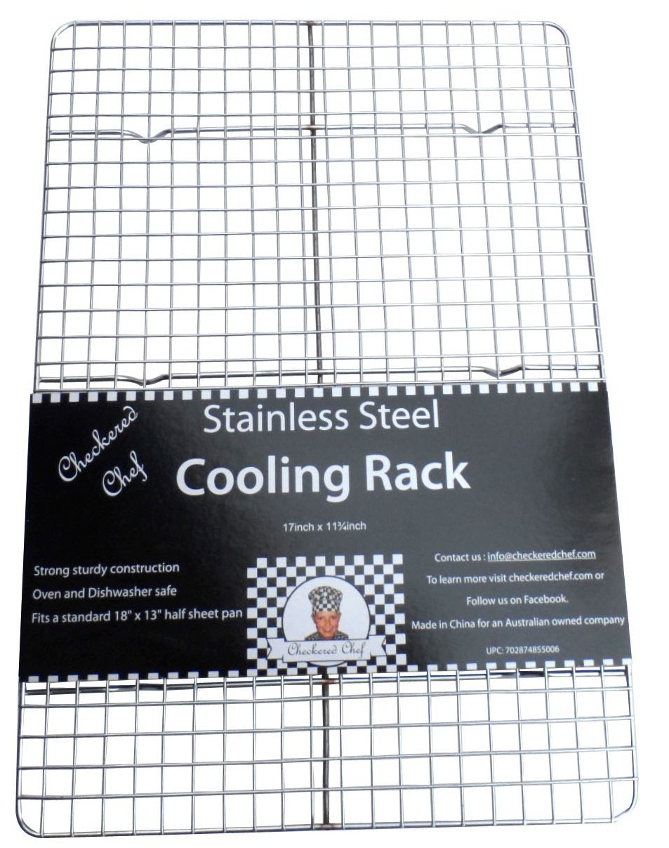 Checkered Chef Cooling Rack Baking Rack. Stainless Steel Oven and
