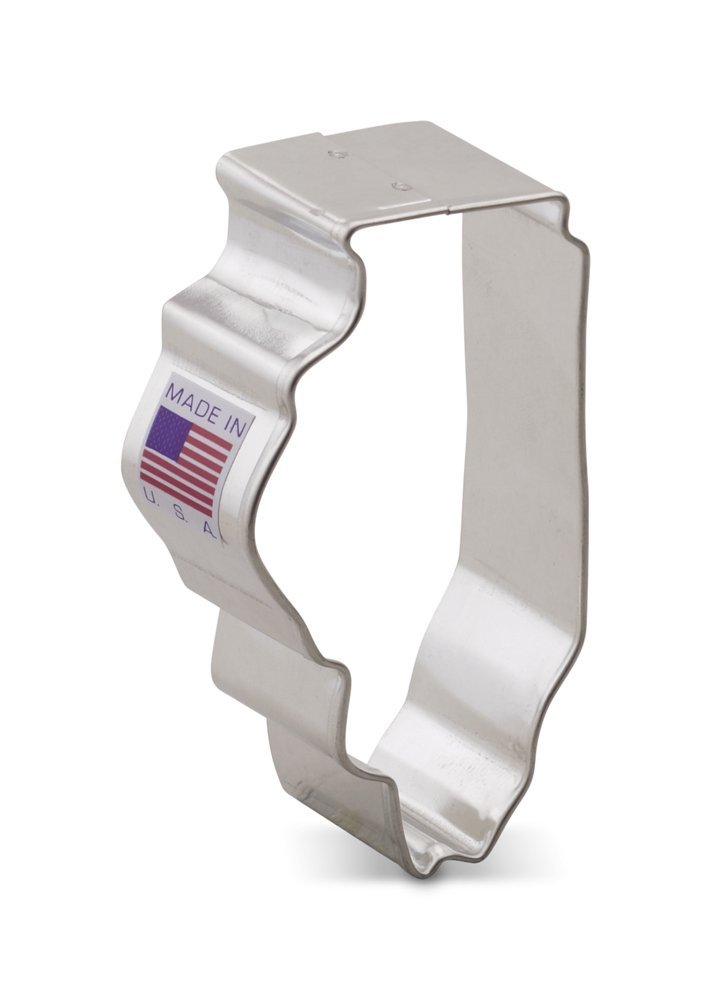 Ann Clark Illinois Cookie Cutter 3 Inches Tin Plated Steel free