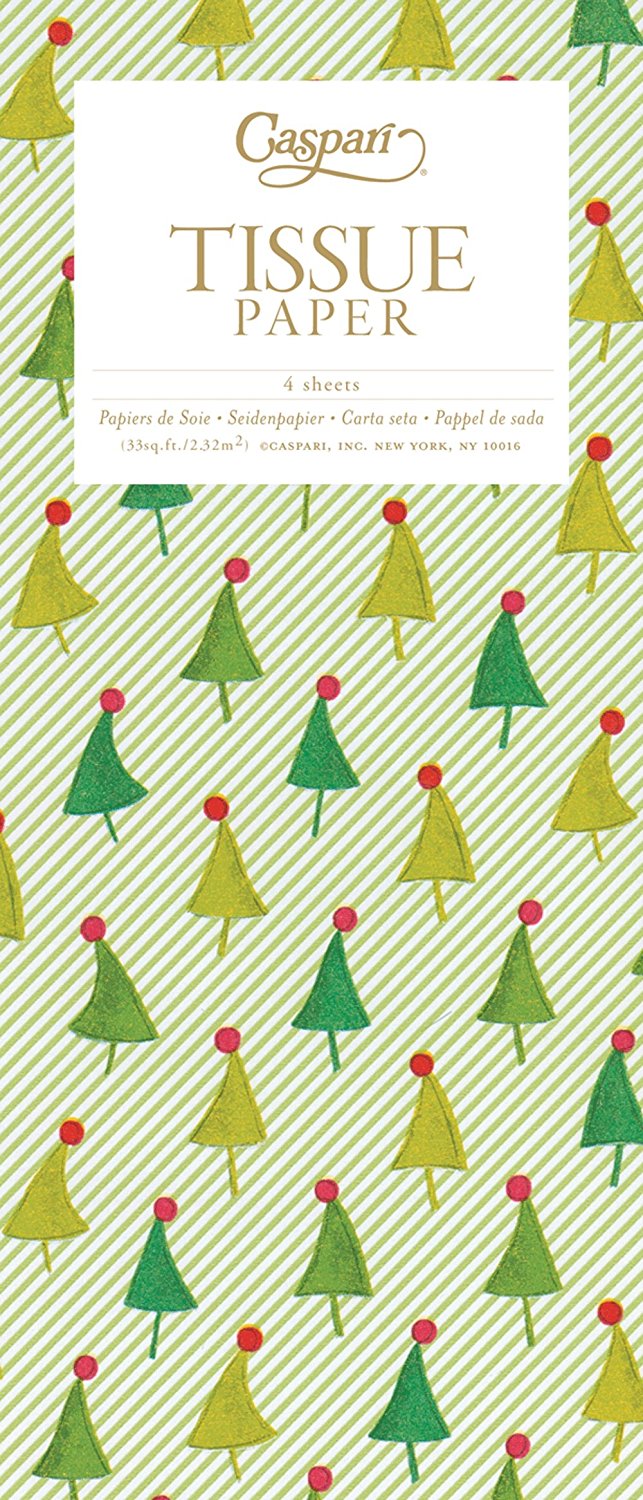 Entertaining with Caspari Fa La La Tissue Paper, Package of 4 Sheets N7