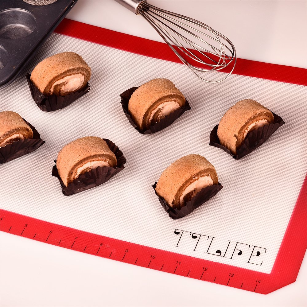 TTLIFE Set of 3 Silicone Baking Mat with Measurements 2 X Standard