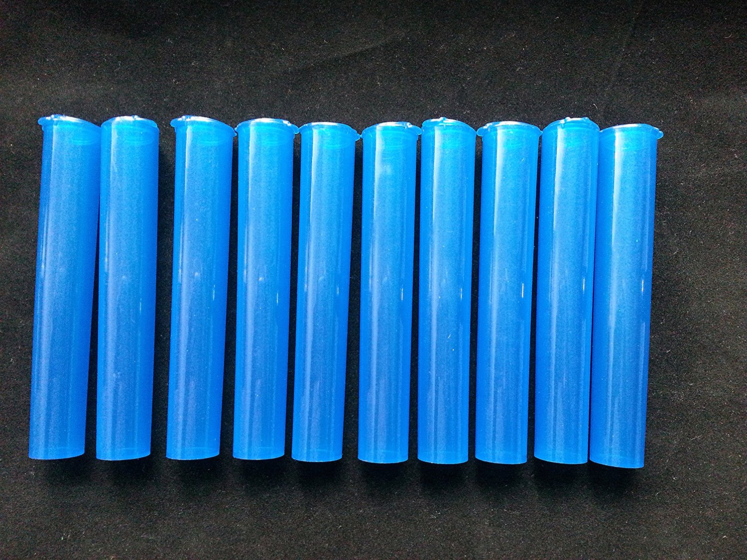 10 PACK KING SIZE DARK BLUE SNAP TOP DOOB J TUBE, MEDICINE STORAGE