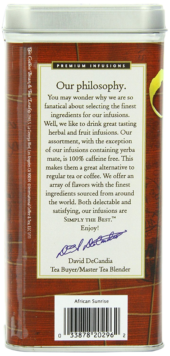 The Coffee Bean & Tea Leaf African Sunrise Honeybush Naturally Caffeine