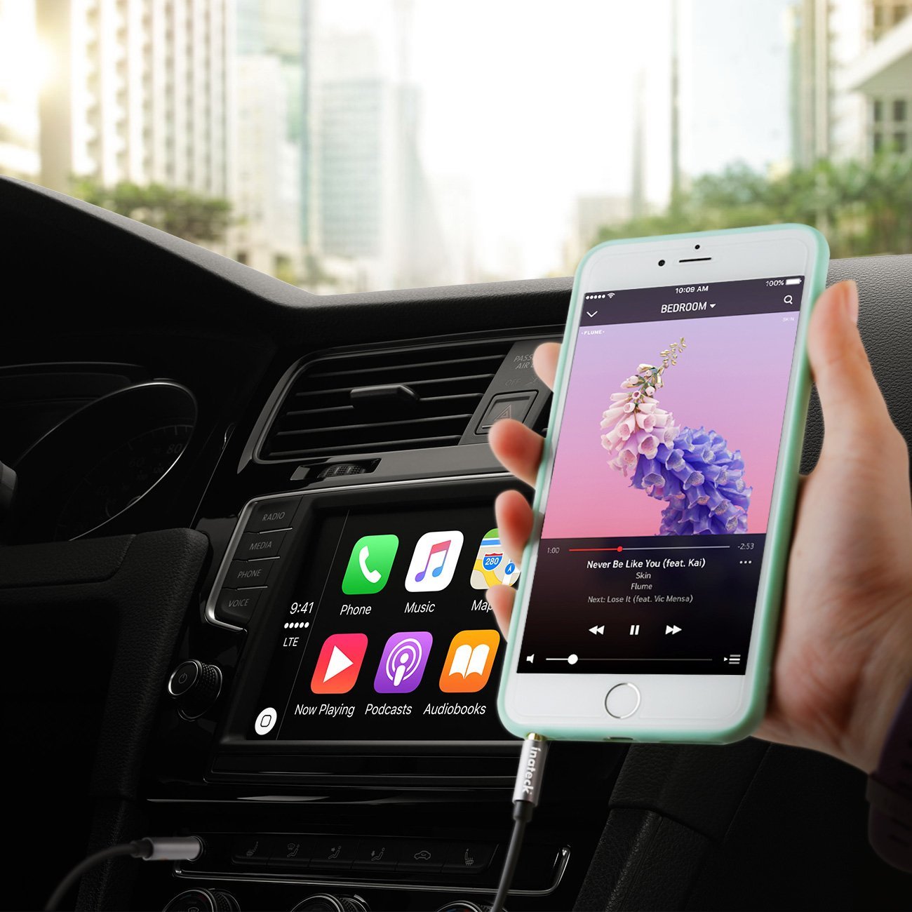 Inateck 3.5mm Audio Cable Aux Cable 4ft Male to Male for Headphones