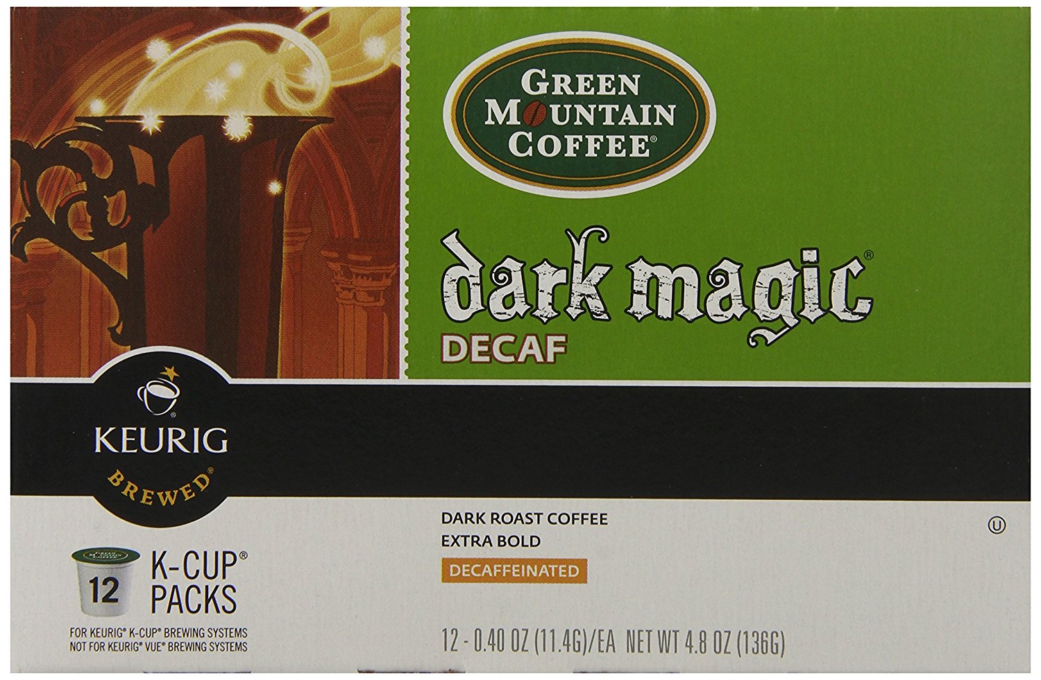 Green Mountain Coffee Decaf KCup, Dark Magic, 12Count N3 free image download