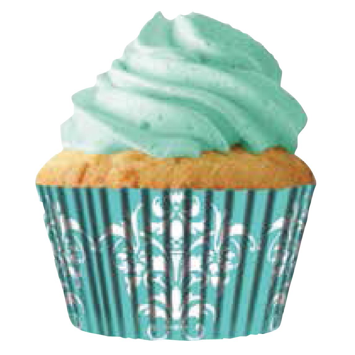 Quarterfold & Dots Premium Greaseproof Cupcake Liners No Muffin Pan