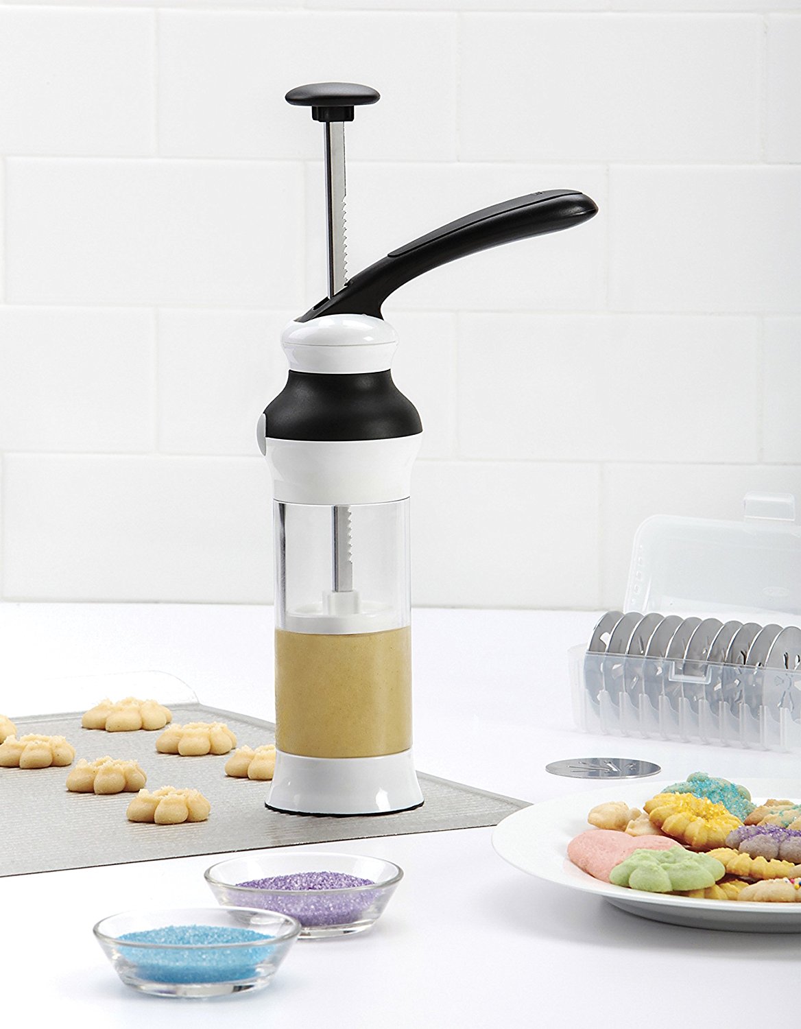 OXO Good Grips Cookie Press with Stainless Steel Disks and Storage Case