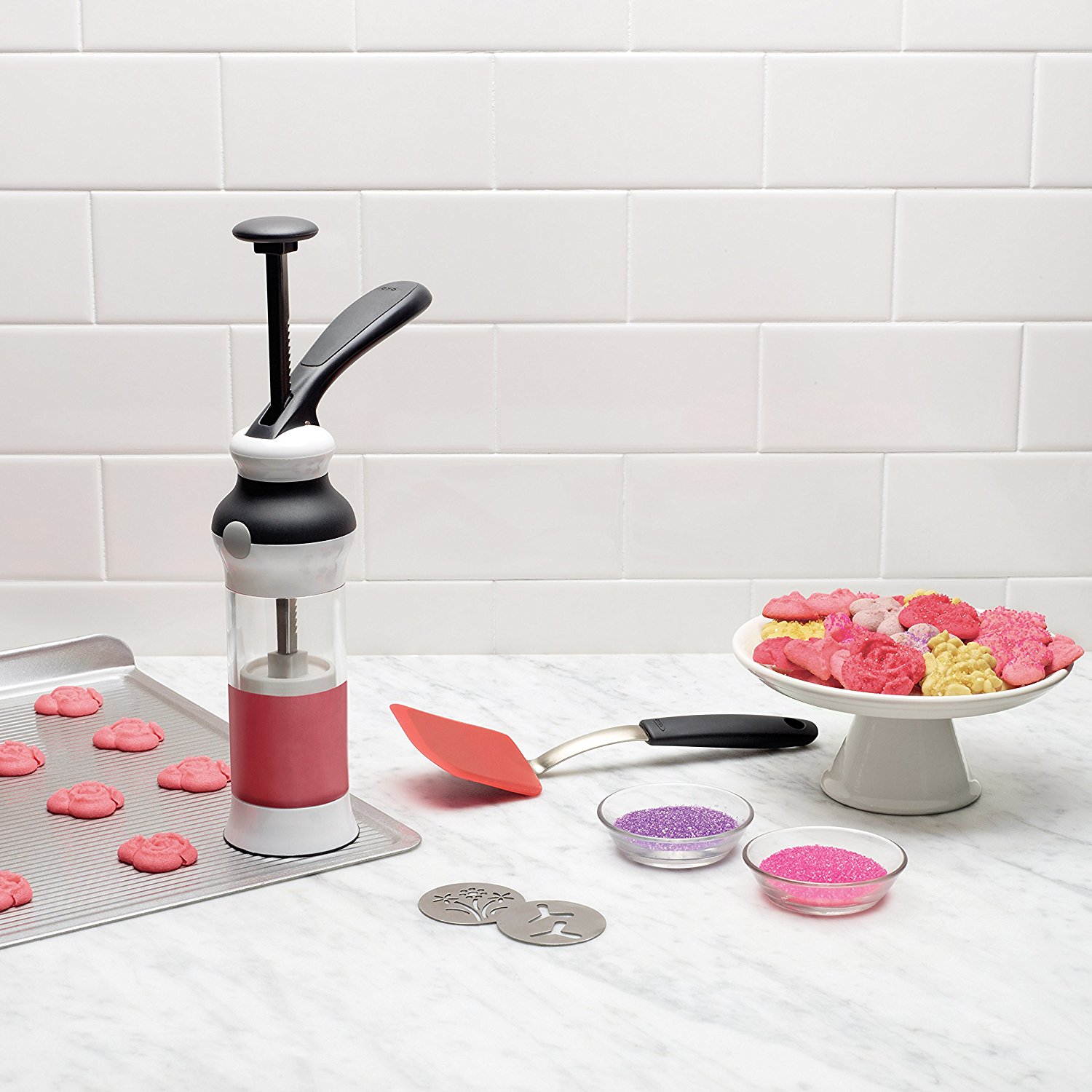 OXO Good Grips Cookie Press with Stainless Steel Disks and Storage Case