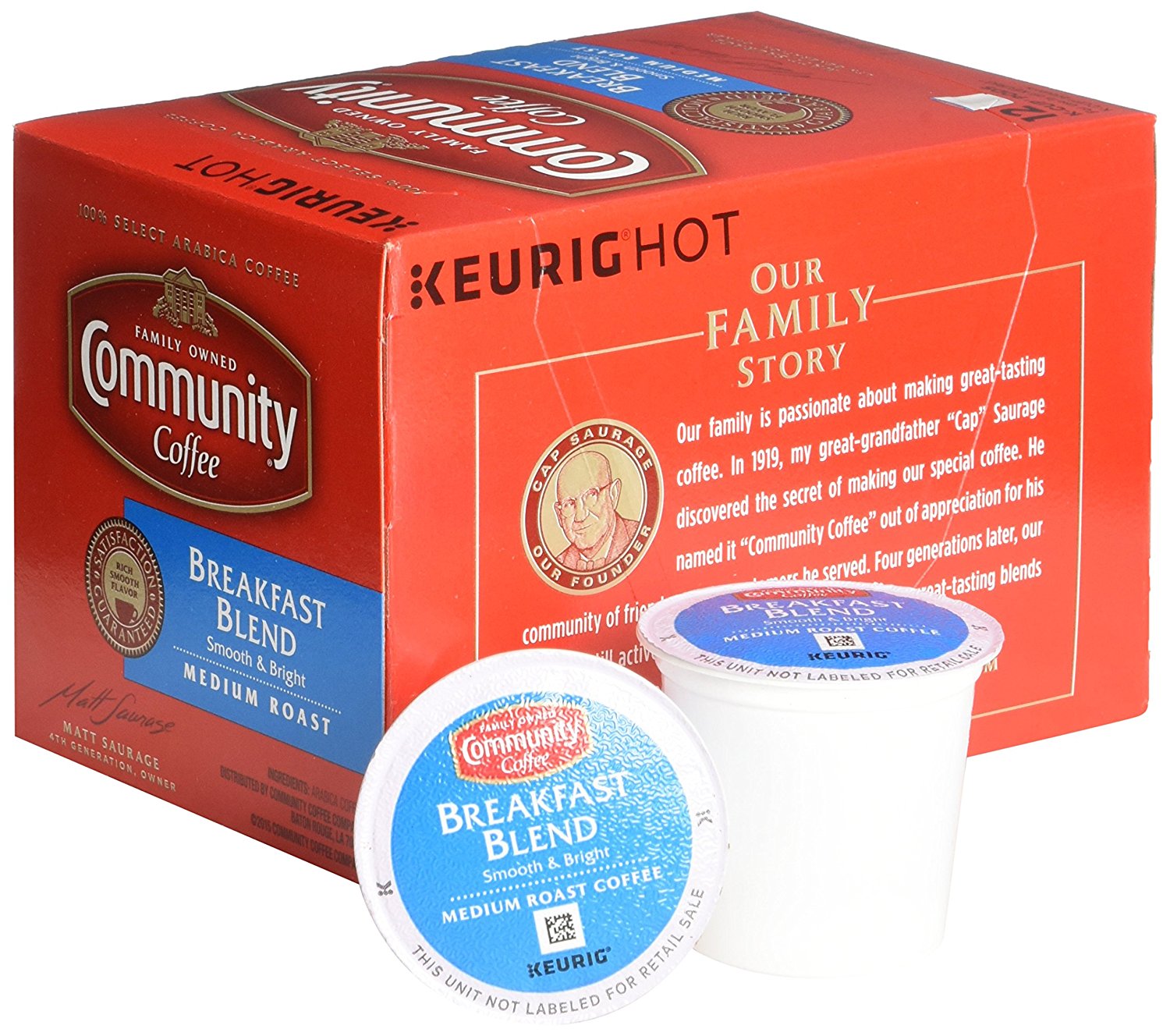 Community Coffee Breakfast Blend Keurig KCups, 12 Count N2 free image