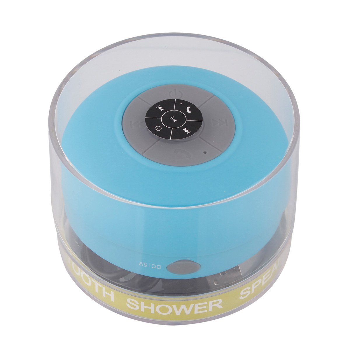 ElecStars Waterproof Bluetooth Shower Speaker with Mic, BLUE free image