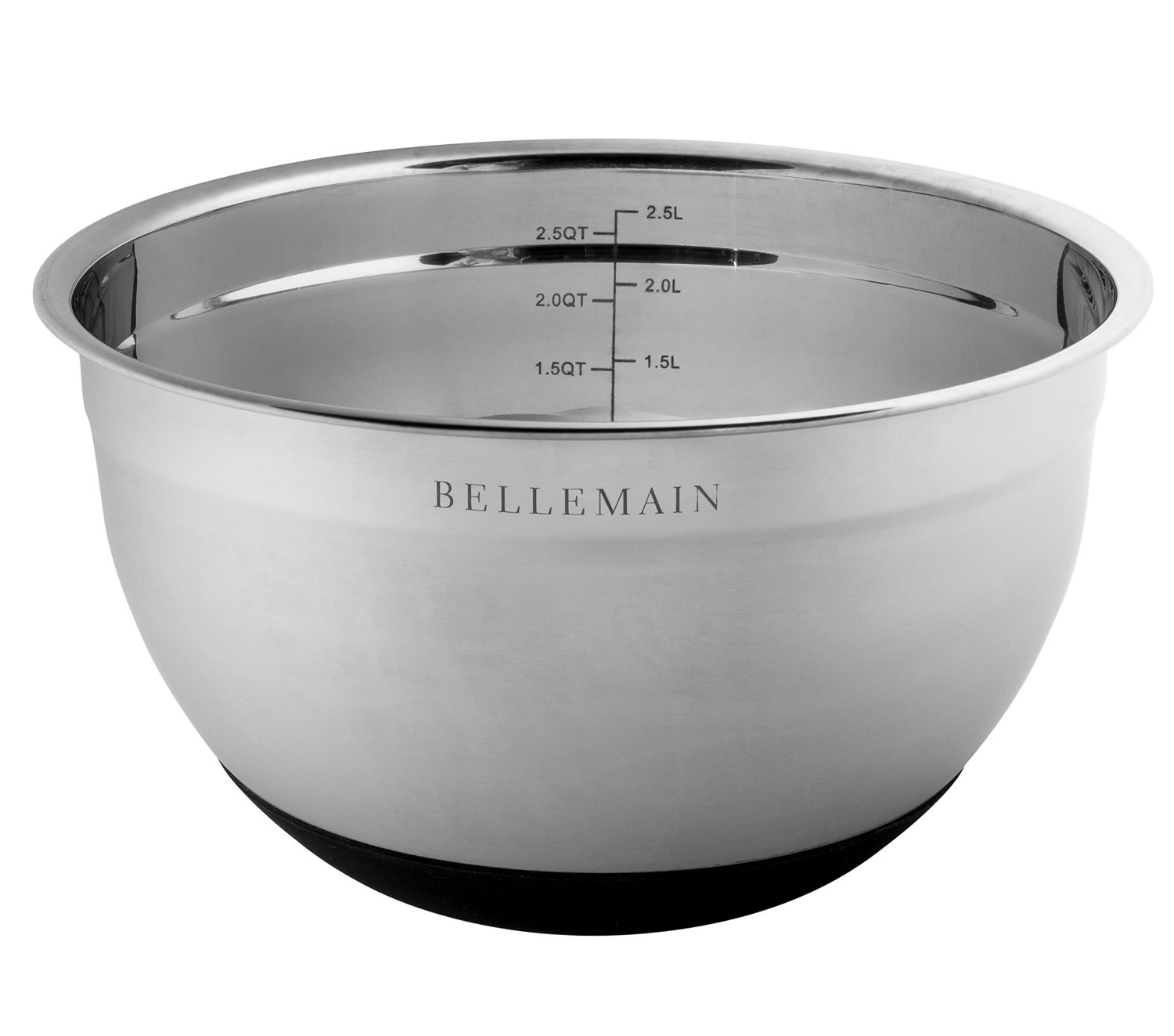 Top Rated Bellemain Stainless Steel NonSlip Mixing Bowls with Lids, 4