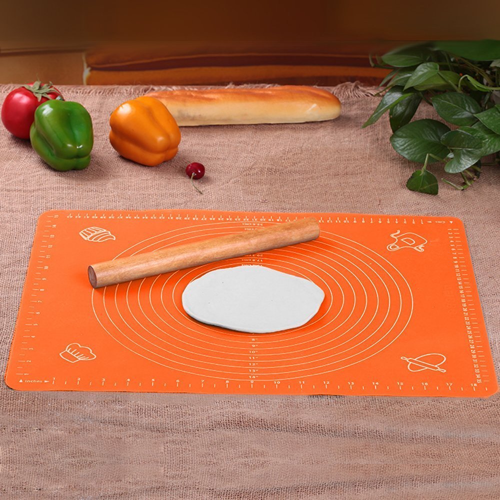 Extra Large Reusable Nonstick Silicone Baking Mat/Pad with Measurements , Pastry Rolling Mat