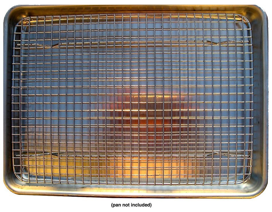 Ultra Cuisine 100 Stainless Steel Wire Cooling Rack for Baking fits Half Sheet Pans Cool