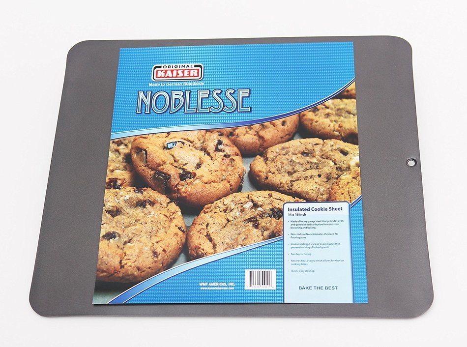 Kaiser Bakeware Noblesse NonStick Insulated Cookie Sheet, 14" x 16" N2
