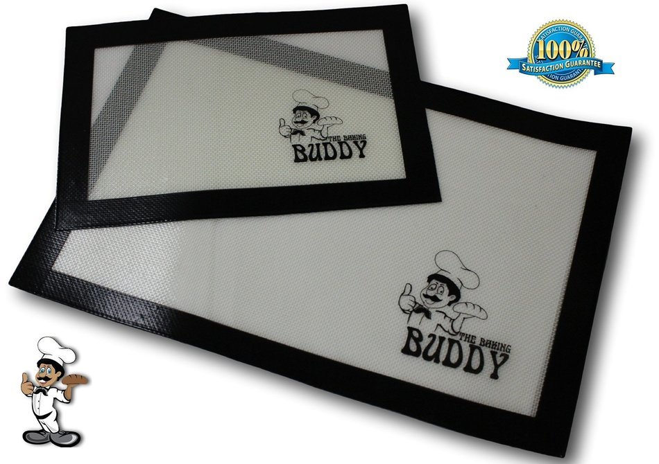 Silicone Baking Mat Set [Half Pan & Quarter] Heat Resistant NonStick