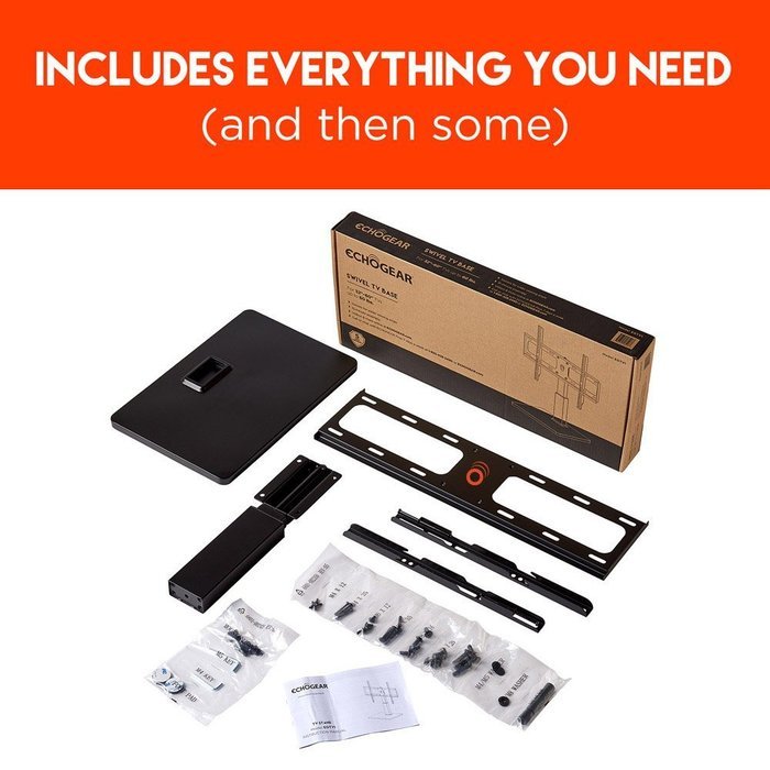 ECHOGEAR Universal TV Swivel Base for 32" to 60" TVs up to 60 lbs 75º