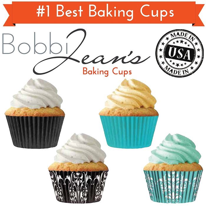 Quarterfold & Dots Premium Greaseproof Cupcake Liners No Muffin Pan