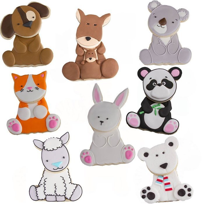 Sweet Elite Tools Mix and Match Animal Cookie Cutter Set by Autumn