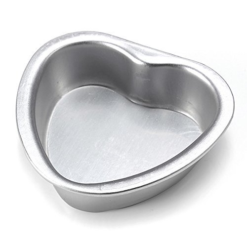 Aluminum Alloy Love Heart Shaped Cake Pan Biscuit Baking Mold 3 Sizes