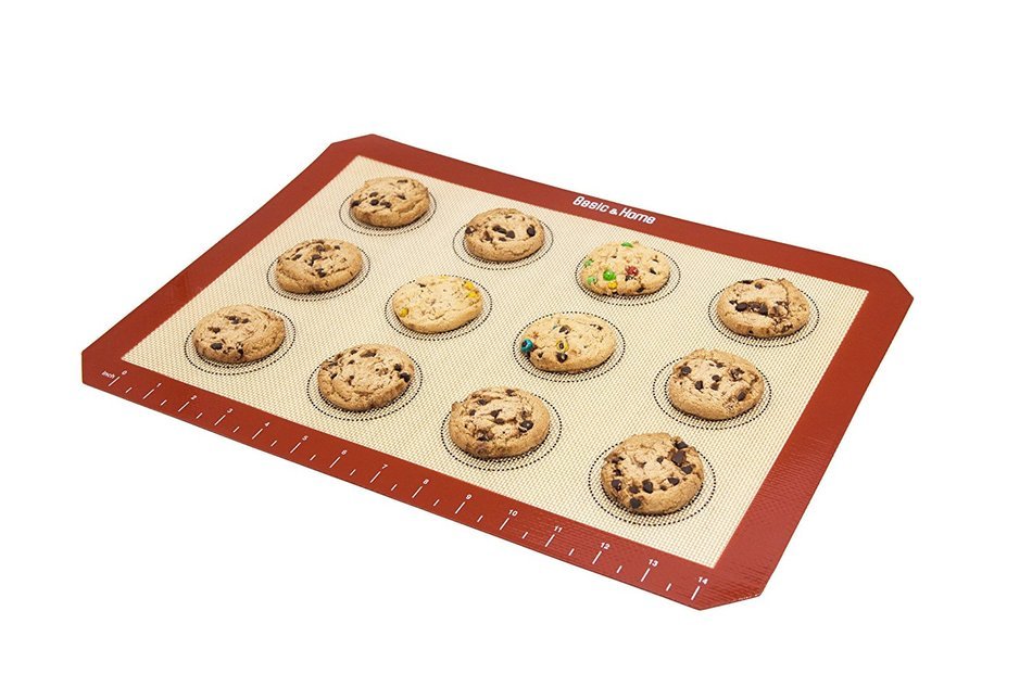 Basic & Home NonStick Silicone Baking Mats with Measurements for