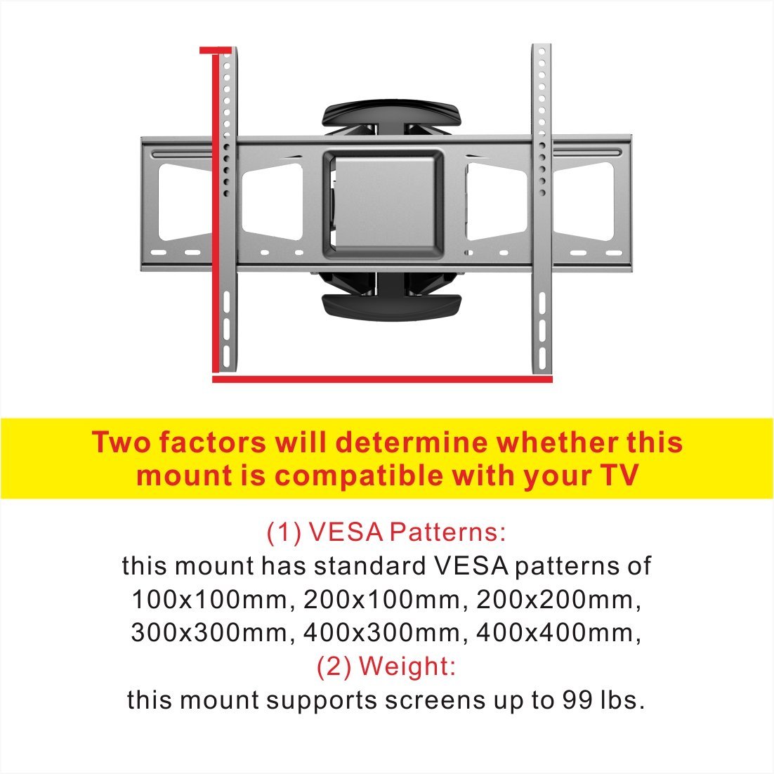 FLEXIMOUNTS A04 Full Motion Articulating TV Wall Mount Bracket for 32