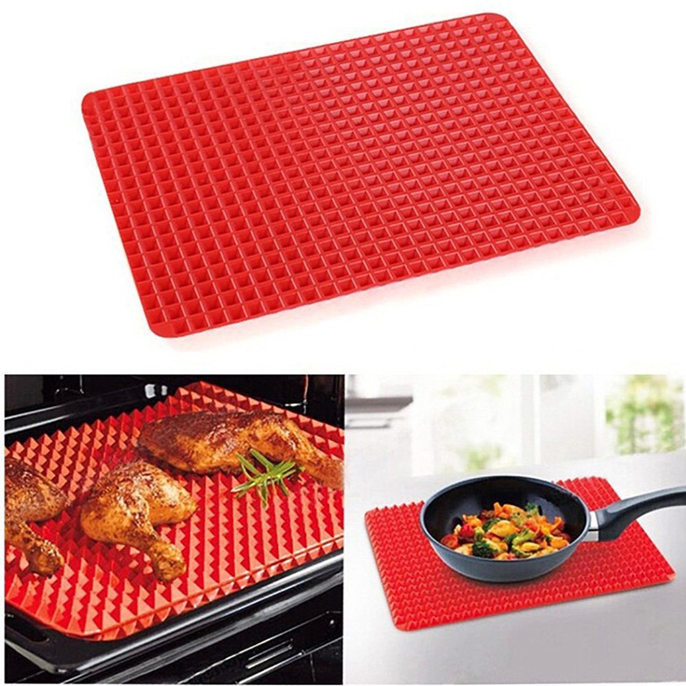 Altruism Baking Mats BBQ Silicone Mat Oven Baking Grill Oil Filter Pad