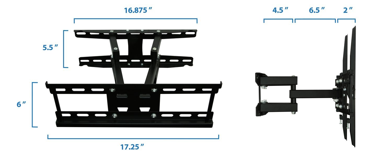 MountIt! Articulating TV Wall Mount Corner Bracket, VESA 400 x 400