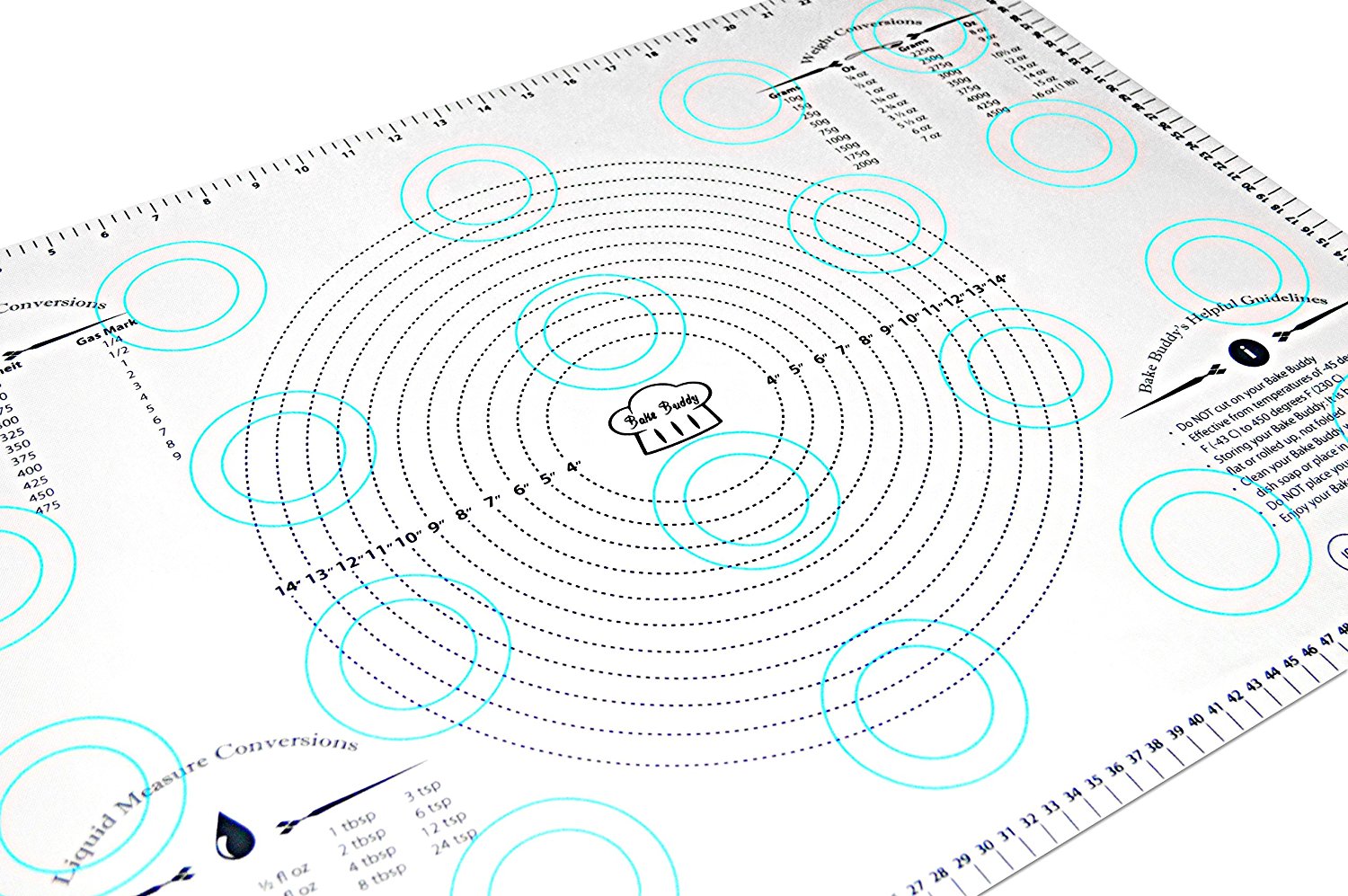 Bake Buddy Jumbo NonStick Silicone Pastry Fondant Mat With