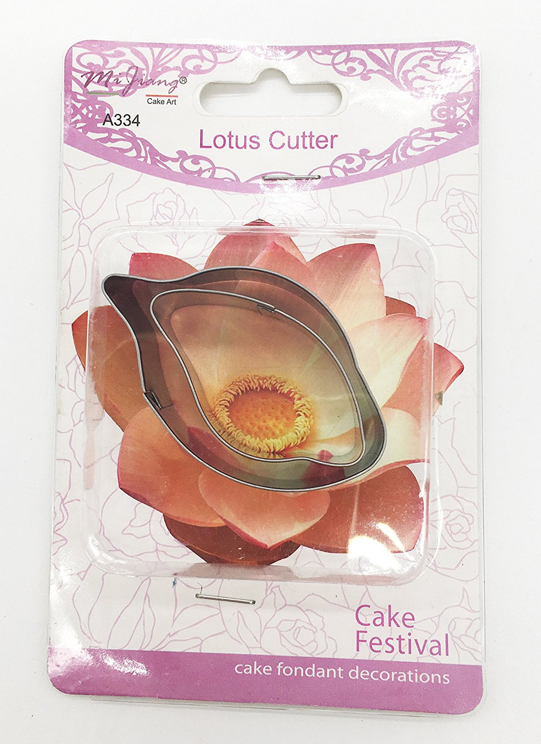 KOOTIPS 2 Pcs/Set of Hibiscus Flower Cutter Decor Fondant Cake Cutters