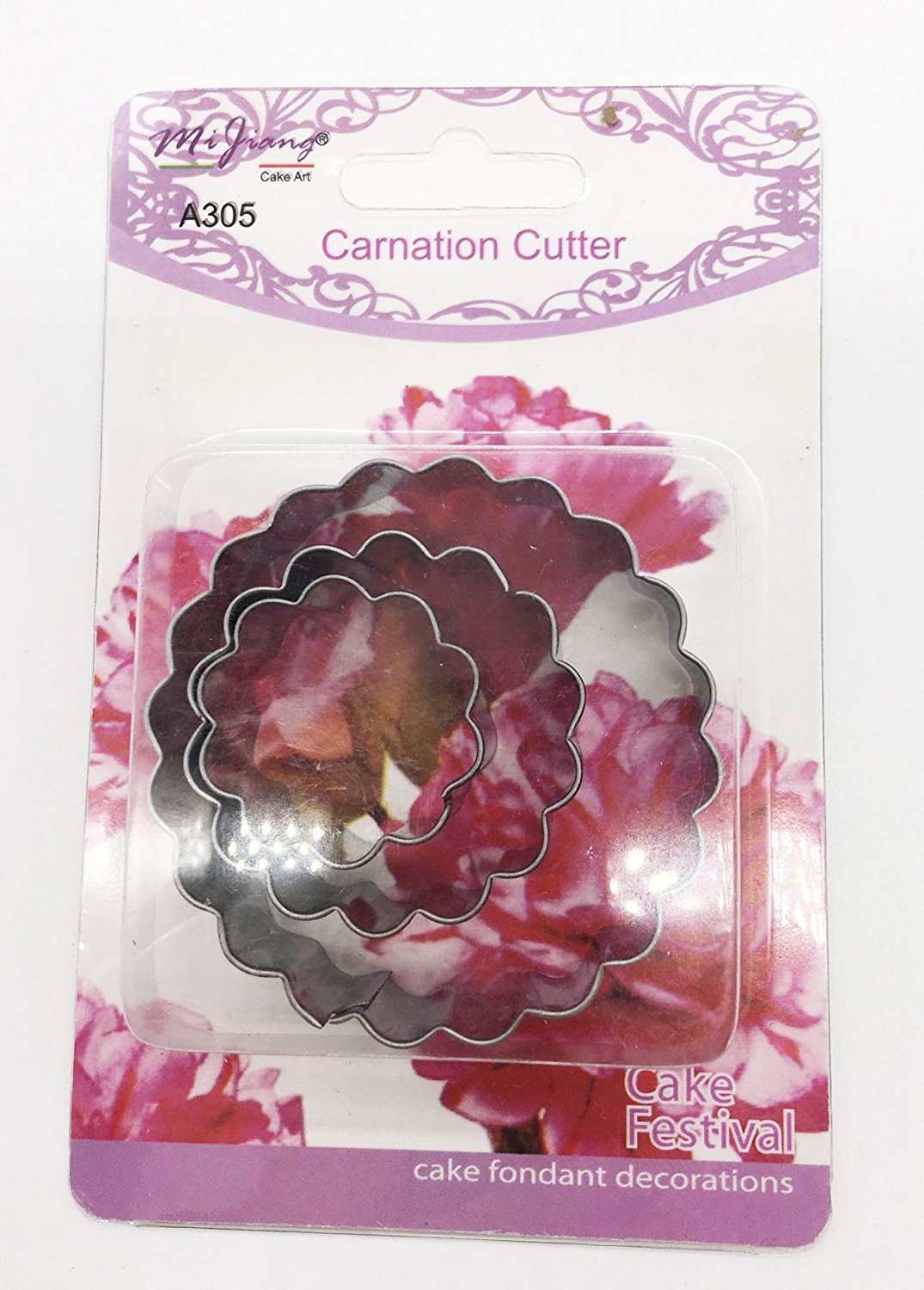 KOOTIPS 2 Pcs/Set of Hibiscus Flower Cutter Decor Fondant Cake Cutters
