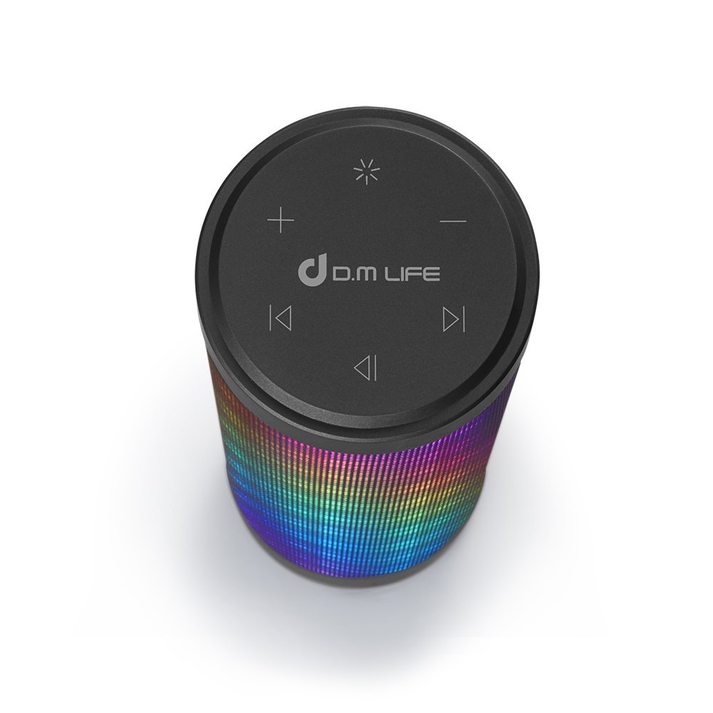 D.M LIFE HipHop Protable Light Bluetooth Speakers, HiFi 6 Pulse LED