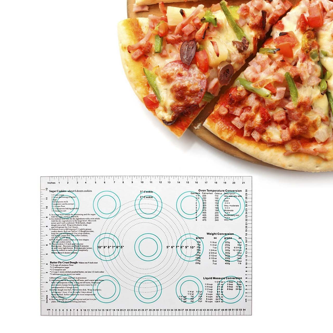 Bake Buddy Middle Silicone Pastry Mats 23" X 15 " NonStick