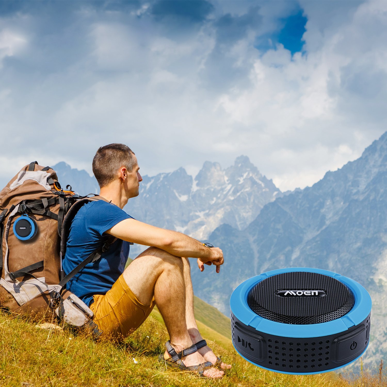 [Outdoor&Shower Speaker ] Moen Waterproof Portable Wireless Bluetooth Speaker 5W Driver Builtin