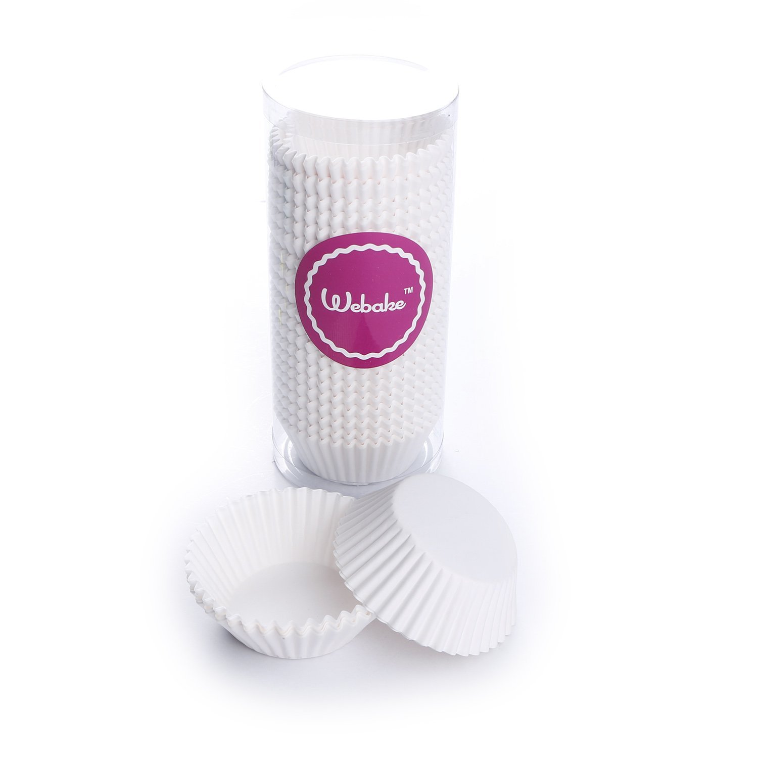 ake 500 Count Standard Size White Paper Cupcake Liners, Baking Cups