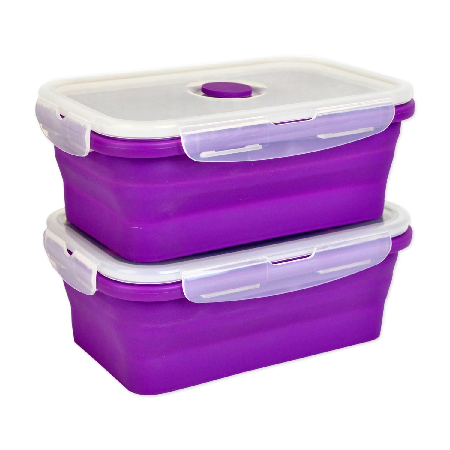 DII Silicone Collapsible, Airtight Food Storage Containers, Dishwasher