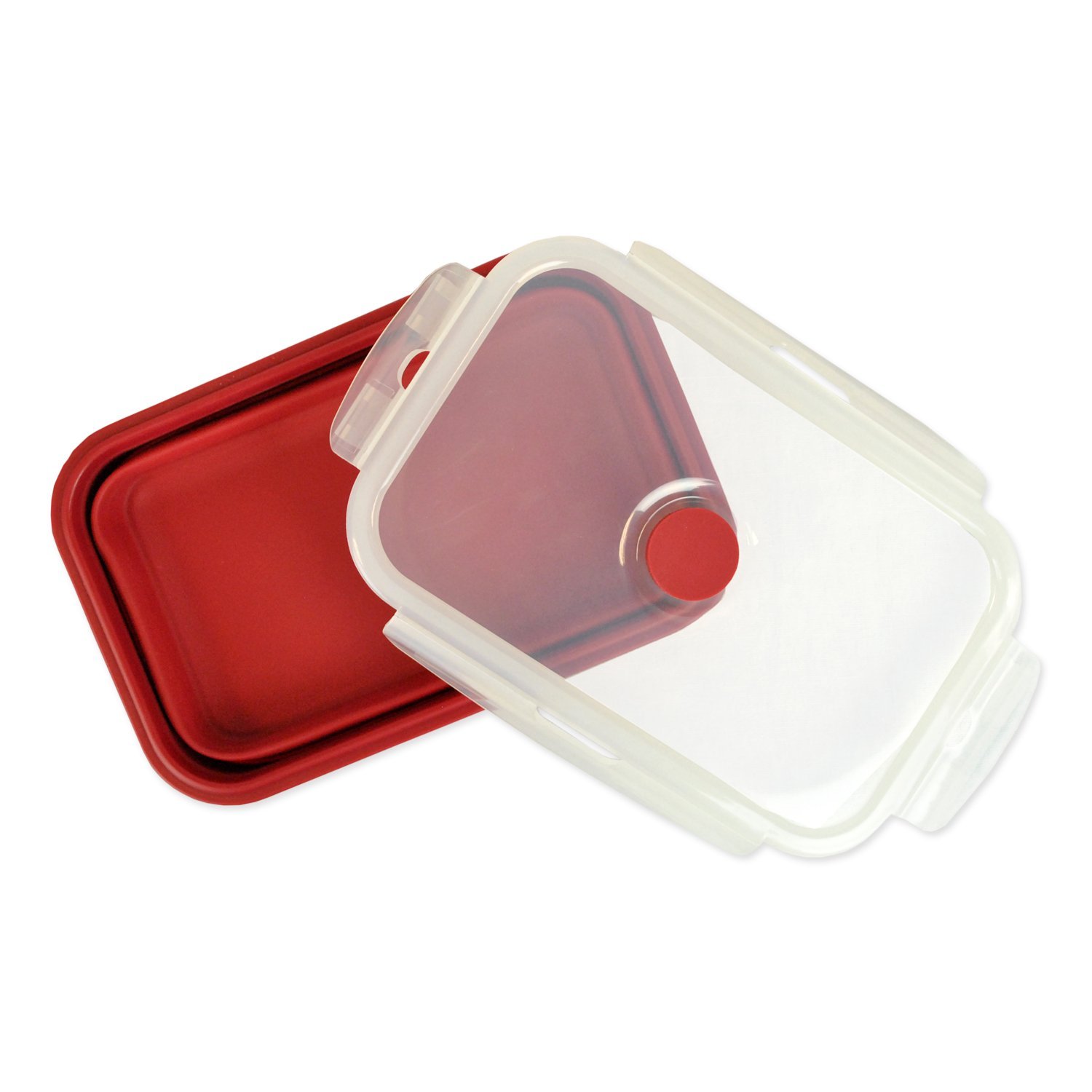DII Silicone Collapsible, Airtight Food Storage Containers, Dishwasher & Microwave Safe, BPA