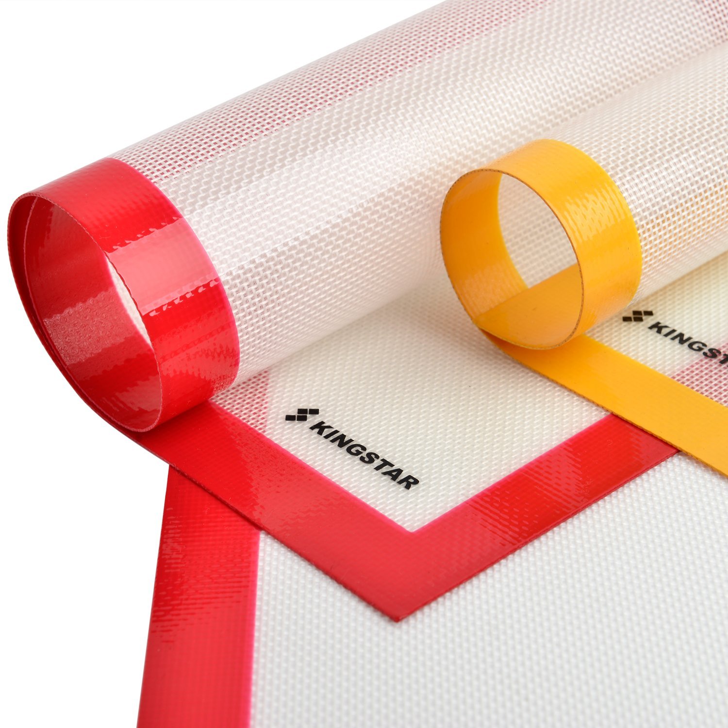 Kingstar Non Stick Silicone Baking Mat Set of 2 Half Sheet Pan Size