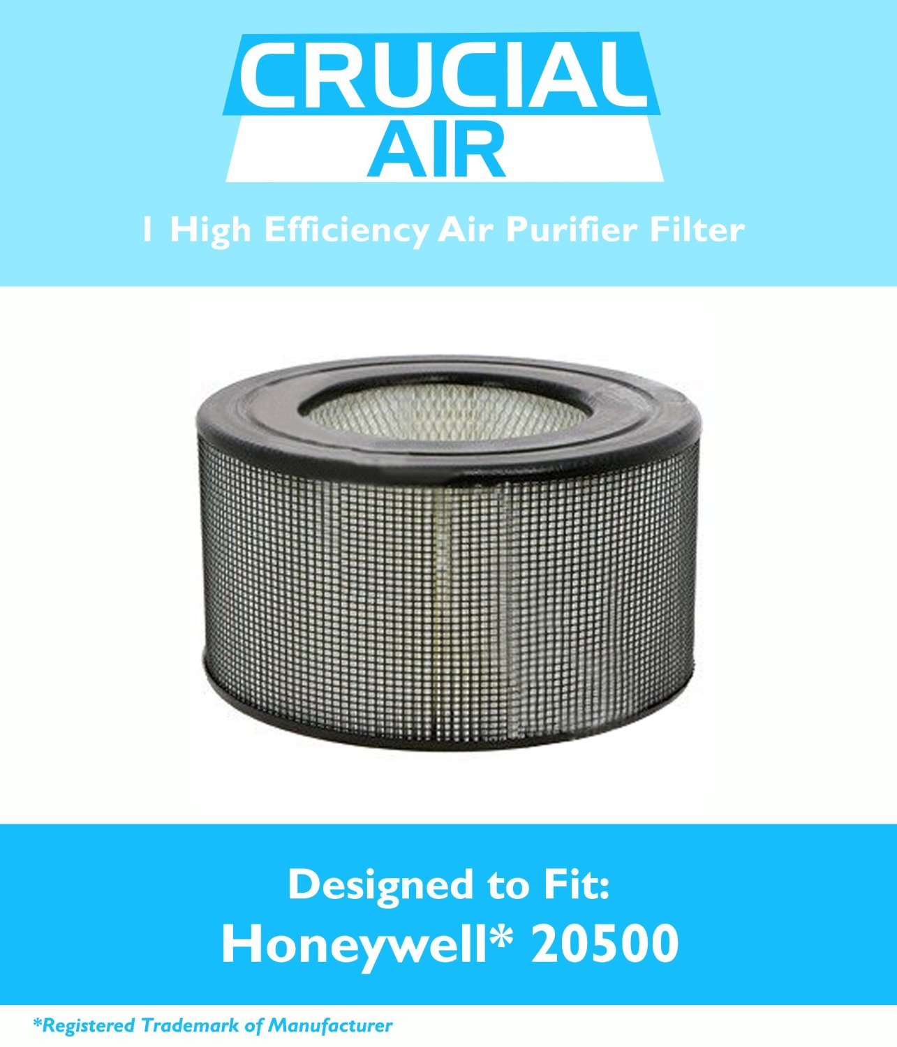 Honeywell 20500 Air Purifier Filter Fits Honeywell Enviracaire Model