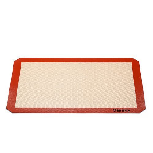 Siasky Silicone Baking Mat 2 Pack Professional Grade Cookie Sheets