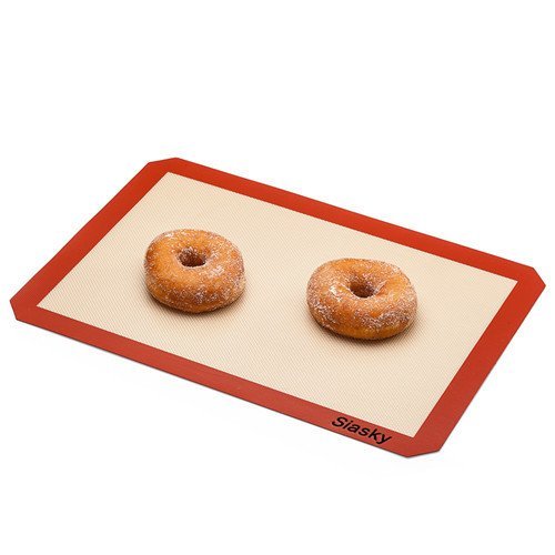 Siasky Silicone Baking Mat 2 Pack Professional Grade Cookie Sheets