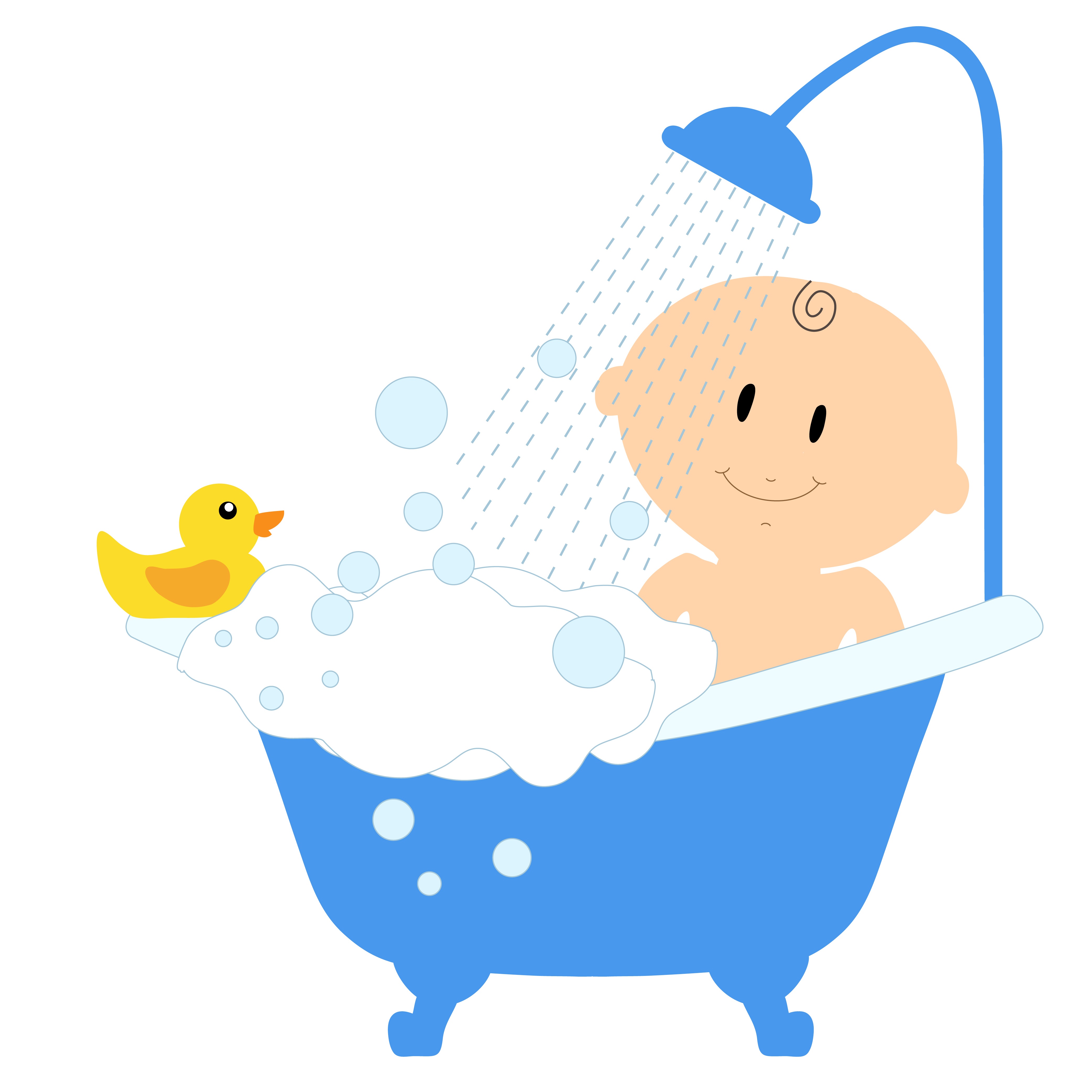 Baby bath shower tub child free image download