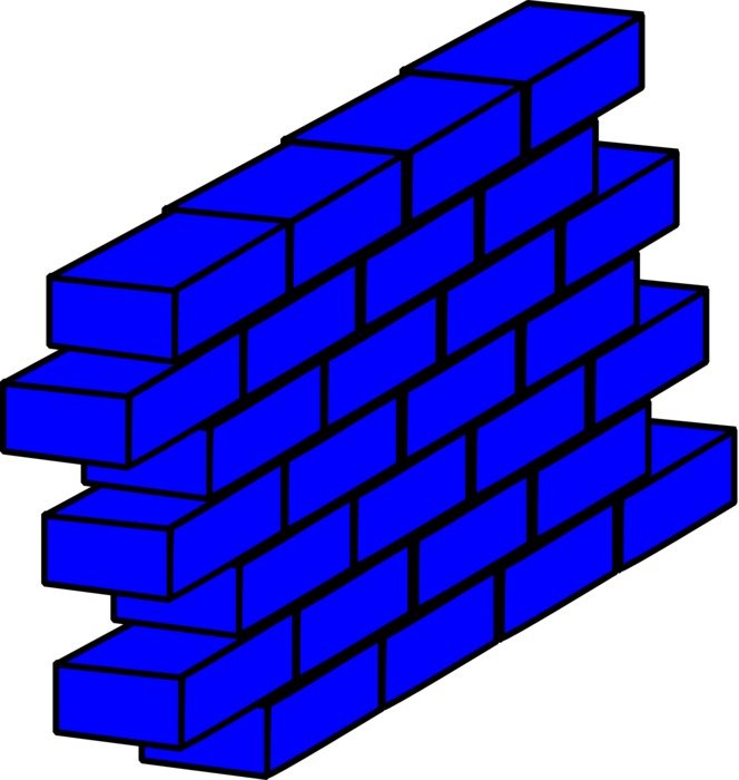 Blue brick blocks free image download